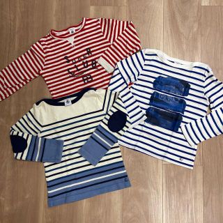 プチバトー(PETIT BATEAU)のプチバトー 6a/116cm 長袖3点セット(Tシャツ/カットソー)