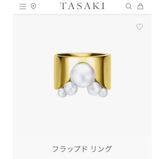 タサキ(TASAKI)のTASAKI M/G タサキ　フラップドリング パール(リング(指輪))