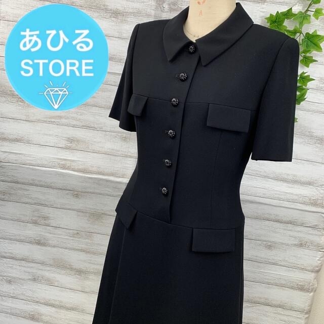 東京ソワール レーヴ フォーマルジャケット 礼服 喪服 黒 7AR