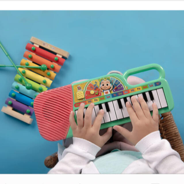 cocomelon ココメロン JJ キーボード ピアノ アンパンマン英語 キッズ/ベビー/マタニティのおもちゃ(楽器のおもちゃ)の商品写真