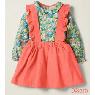 ボーデン(Boden)のmini boden ♡ ワンピース セットアップ グリーンフラワー 92cm(ワンピース)