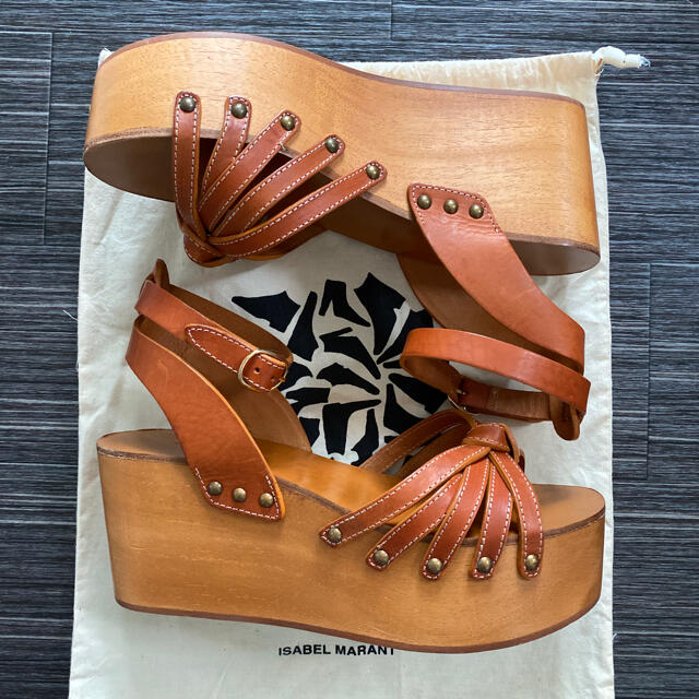 Isabel Marant(イザベルマラン)のSABELMARANT イザベル マラン ウッドソールサンダル (サイズ37) レディースの靴/シューズ(サンダル)の商品写真