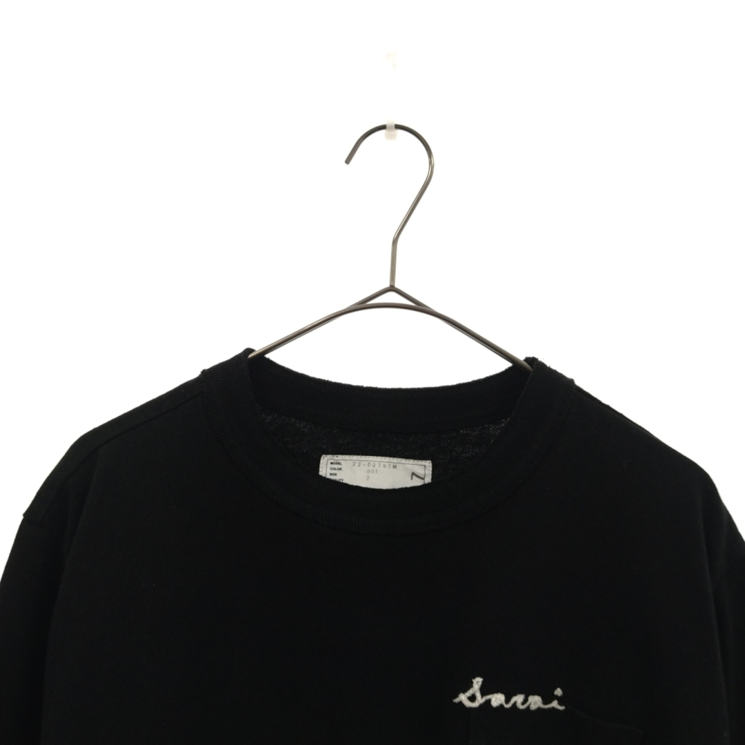 Sacai サカイ 22SS Leopard Print L/S T-Shirt レオパードプリント ロングスリーブカットソー ロンT ブラック  22-02797M