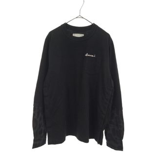 Sacai サカイ 22SS Leopard Print L/S T-Shirt レオパードプリント ロングスリーブカットソー ロンT ブラック  22-02797M