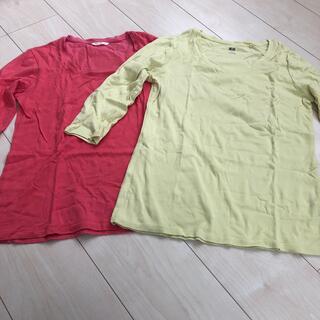 ユニクロ(UNIQLO)のレディース   七分Tシャツ(シャツ/ブラウス(長袖/七分))