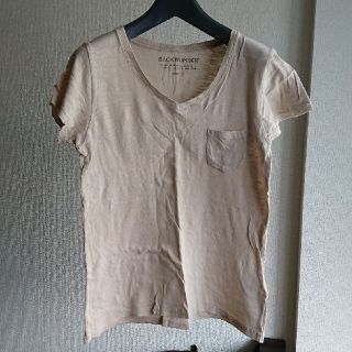 バックナンバー(BACK NUMBER)のバックナンバー Vネック Tシャツ ベージュ Ｍサイズ(Tシャツ(半袖/袖なし))