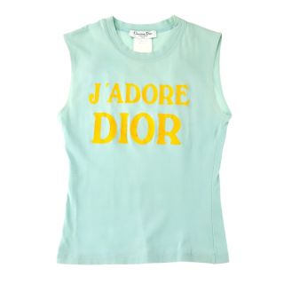 クリスチャンディオール(Christian Dior)のディオール Dior ロゴ プリント タンクトップ(タンクトップ)