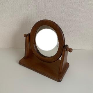 木製 卓上鏡(卓上ミラー)