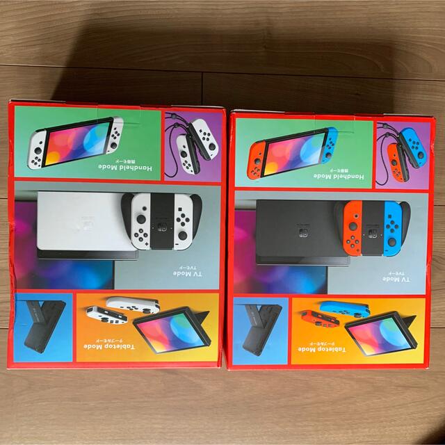 Nintendo Switch(ニンテンドースイッチ)のNintendo Switch 有機ELモデル ホワイト　ネオン　スイッチ エンタメ/ホビーのゲームソフト/ゲーム機本体(家庭用ゲーム機本体)の商品写真