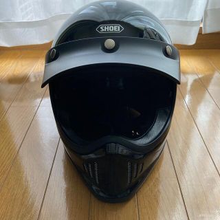 ショウエイシャ(翔泳社)のSHOEI EX-ZERO 黒　サイズL バイザー付き(ヘルメット/シールド)