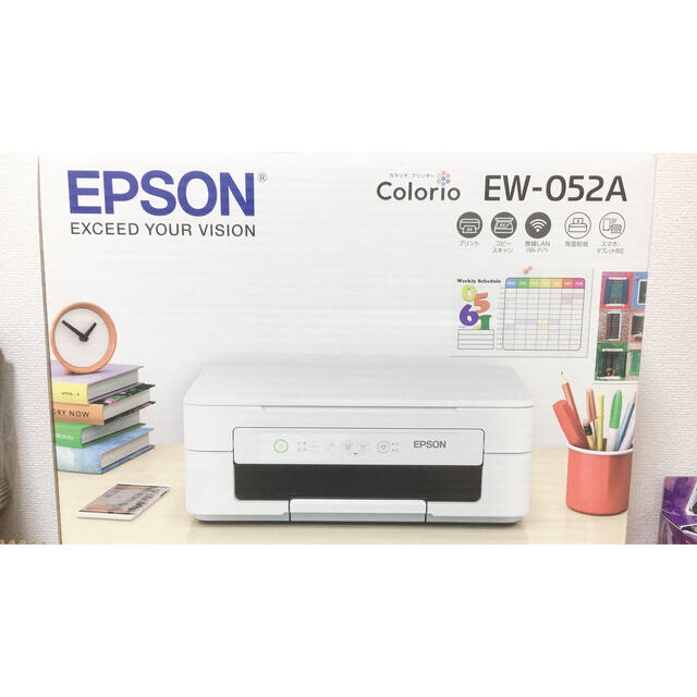 EPSON　エプソン プリンター カラリオ EW-052A インク欠品顔料染料インク色数