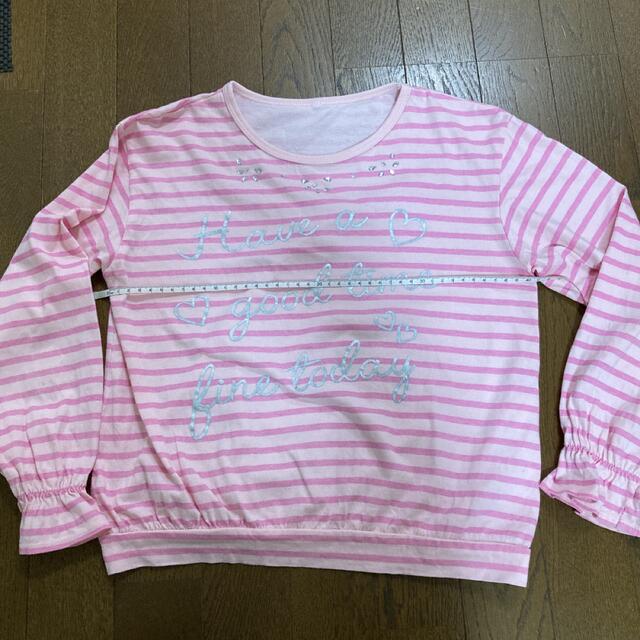 長袖Tシャツ　２枚セット150 キッズ/ベビー/マタニティのキッズ服女の子用(90cm~)(Tシャツ/カットソー)の商品写真