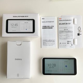 ギャラクシー(Galaxy)のGalaxy 5G Mobile Wi-Fi SCR01 美品 ホワイト(その他)