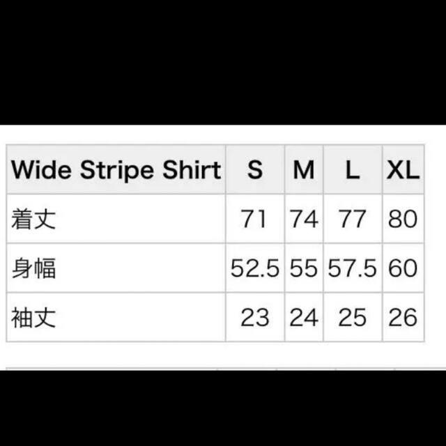 Supreme Wide Striped Shirt M 黒 リネン ストライプ