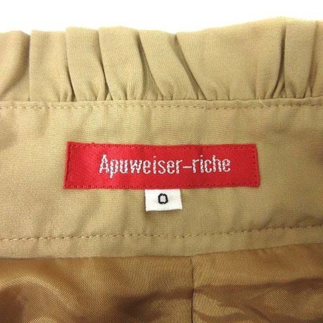 Apuweiser-riche(アプワイザーリッシェ)のApuweiser-riche フレアスカート ミニ 0 ベージュ /YK レディースのスカート(ミニスカート)の商品写真