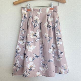 グレイル(GRL)のGRL 花柄スカート(ひざ丈スカート)