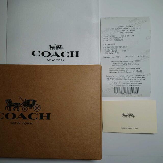 COACH(コーチ)の心愛様専用ページ　　　COACH 折り財布 ネイビー／パンチングレザー（新作） レディースのファッション小物(財布)の商品写真