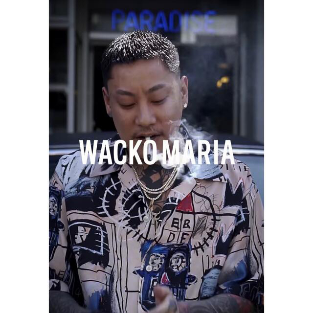 WACKO  MARIA×バスキア アロハシャツ Ｍ　舐達麻