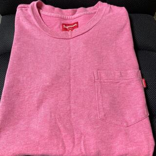シュプリーム(Supreme)のMサイズ　正規品　SUPREME ポケット　Tシャツ　ピンク(Tシャツ/カットソー(半袖/袖なし))