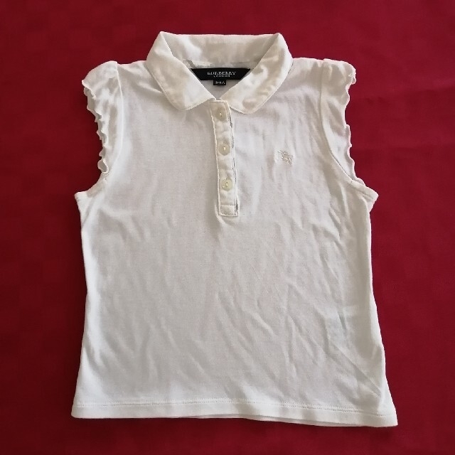 BURBERRY(バーバリー)のBURBERRY 白カットソー　100cm キッズ/ベビー/マタニティのキッズ服女の子用(90cm~)(Tシャツ/カットソー)の商品写真