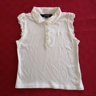 バーバリー(BURBERRY)のBURBERRY 白カットソー　100cm(Tシャツ/カットソー)