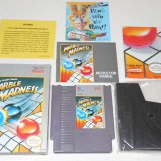 ファミリーコンピュータ(ファミリーコンピュータ)のFC★MARBLE MADNESS NES 海外版★箱付・説明書付・ソフト付(家庭用ゲームソフト)