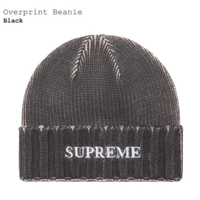 supreme overprint Beanie ブラック 登坂さん着用 新品メンズ