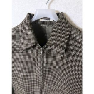 オーラリー(AURALEE)のオーラリー18AW DOUBLE FACE CHECK ZIP BLOUSON (ブルゾン)