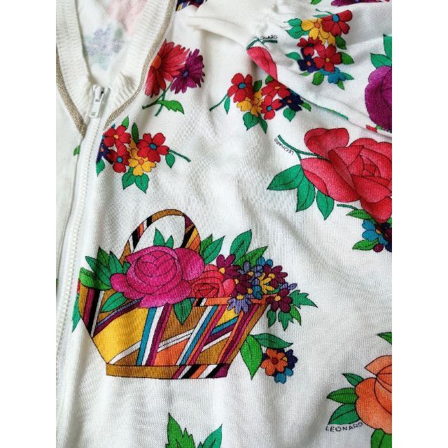 LEONARD(レオナール)のF LEONARD SPORTS  総花柄 Vネック コットン レディースのトップス(カーディガン)の商品写真