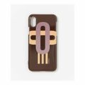 【Brown】commpost iPhoneX XS CASE moji