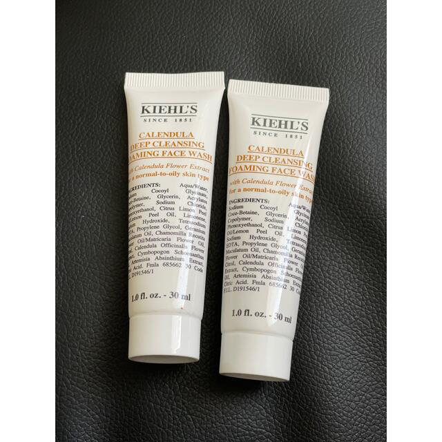 Kiehl's(キールズ)の美容液付き！キールズ　ディープクレンジングジェル　2本　サンプル30ml コスメ/美容のスキンケア/基礎化粧品(洗顔料)の商品写真