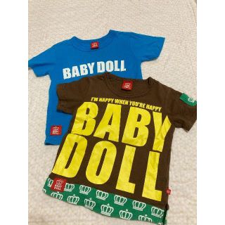 ベビードール(BABYDOLL)の★値下げ★BABYDOLL 男の子　100㎝　Tシャツ2枚セット（水色、茶色）(Tシャツ/カットソー)