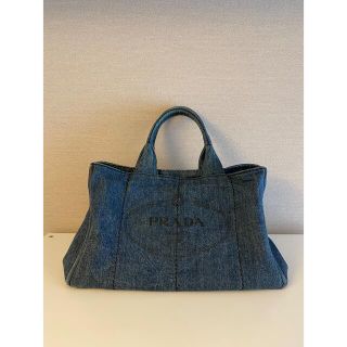 プラダ(PRADA)のPRADA プラダ カナパ デニム L 値下げ(トートバッグ)