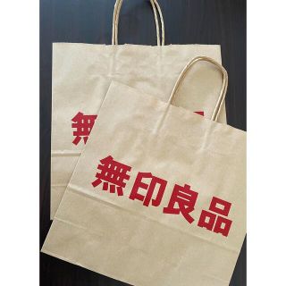 ムジルシリョウヒン(MUJI (無印良品))の無印良品　ショップ袋　大2枚(ショップ袋)