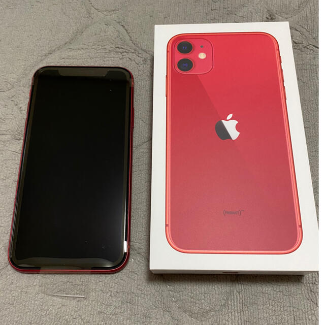 ほぼ新品】iPhone 11 64GB 赤 レッド RED 本体 SIMフリー - www