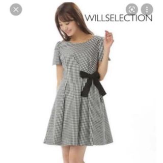 ウィルセレクション(WILLSELECTION)の美品ʚ♡ɞウィルセレクション　ギンガムチェックワンピース(ひざ丈ワンピース)