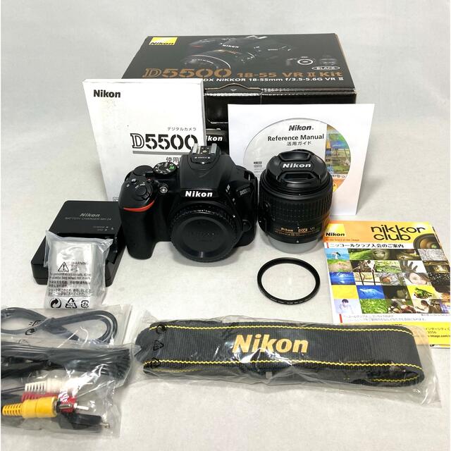 Nikon ニコンD5500 18-55VR Ⅱ KIT 6959ショット美品 入荷しました即納 ...