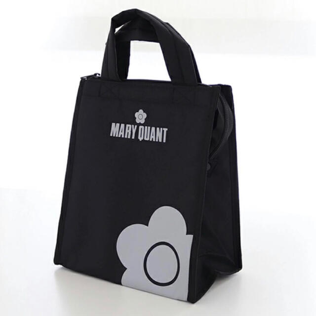 MARY QUANT(マリークワント)の❤️✳︎マリークワント保冷バック✳︎❤︎✳︎デイジー柄ブラック・新品未使用 レディースのバッグ(エコバッグ)の商品写真