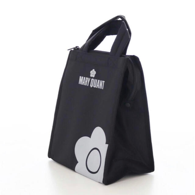 MARY QUANT(マリークワント)の❤️✳︎マリークワント保冷バック✳︎❤︎✳︎デイジー柄ブラック・新品未使用 レディースのバッグ(エコバッグ)の商品写真