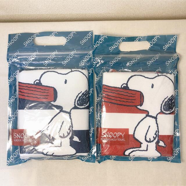 SNOOPY(スヌーピー)の【未使用】スヌーピー SNOOPY フェイスタオル ハンカチ セット レディースのファッション小物(ハンカチ)の商品写真