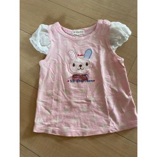 シシュノン(SiShuNon)のキッズ♡女の子　Tシャツ　うさぎ　半袖(Tシャツ/カットソー)