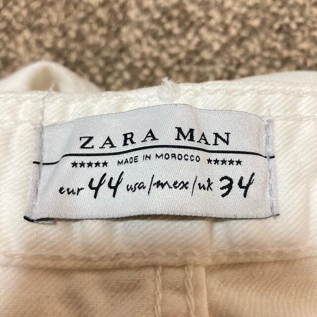 ZARA(ザラ)のザラマン ZARA MAN パンツ デニム ジーンズ ロング カジュアル 白色 メンズのパンツ(デニム/ジーンズ)の商品写真