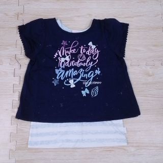 メゾピアノ(mezzo piano)の【美品】メゾピアノ　半袖Tシャツ　130(Tシャツ/カットソー)