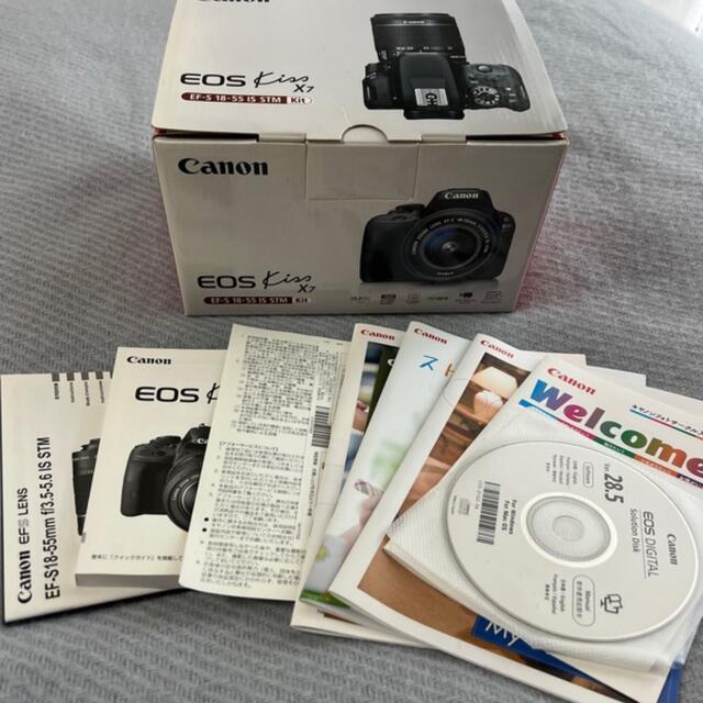 Canon(キヤノン)のcanon eos kiss x7  箱・説明書付き スマホ/家電/カメラのカメラ(デジタル一眼)の商品写真