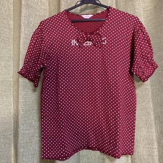 ピンクハウス(PINK HOUSE)の超美品INGEBORGの可愛いドット柄TシャツサイズF(Tシャツ(半袖/袖なし))