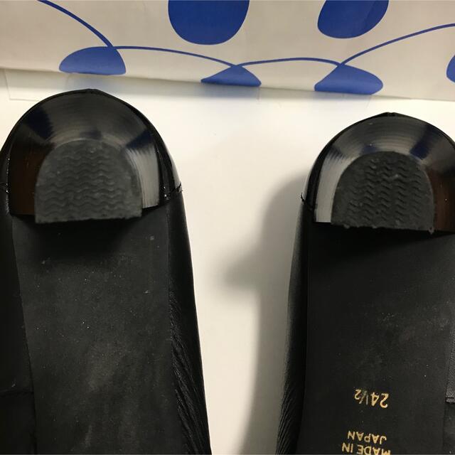 黒パンプス　24.5cm レディースの靴/シューズ(ハイヒール/パンプス)の商品写真