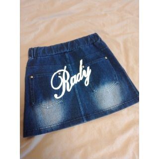 レディー(Rady)のちびRady(ちびレディー)ロゴ入デニムミニスカート(スカート)