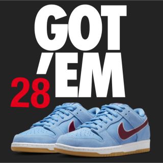 ナイキ(NIKE)のNIKE SB DUNK Valor Blue and Maroon 28cm(スニーカー)