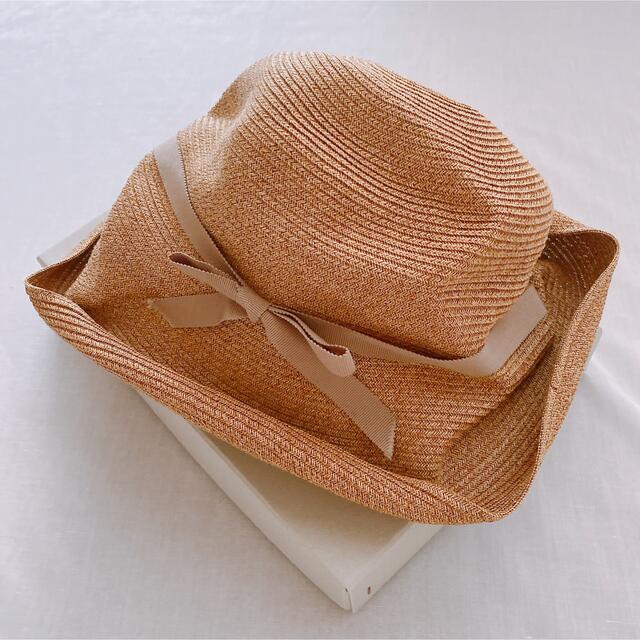 マチュアーハ ボックスハット mature ha. 11cm ベージュ マチュアーハ ボックスハット mature ha. 11cm ベージュ