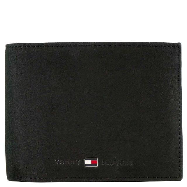 トミーヒルフィガー 二つ折り財布 AM0AM00659 002 BLACKファッション小物